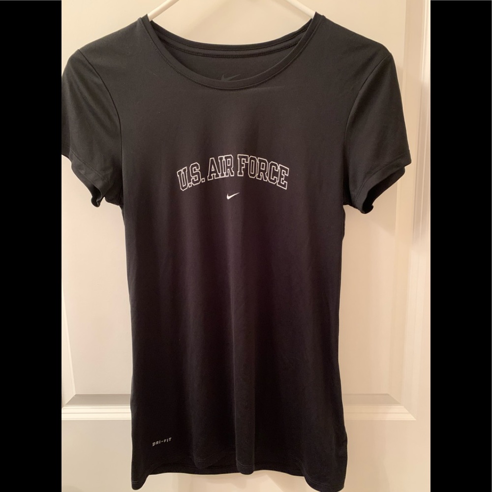 US Air Force Nike DriFit Black Women’s Size Small Short Sleeve Shirt